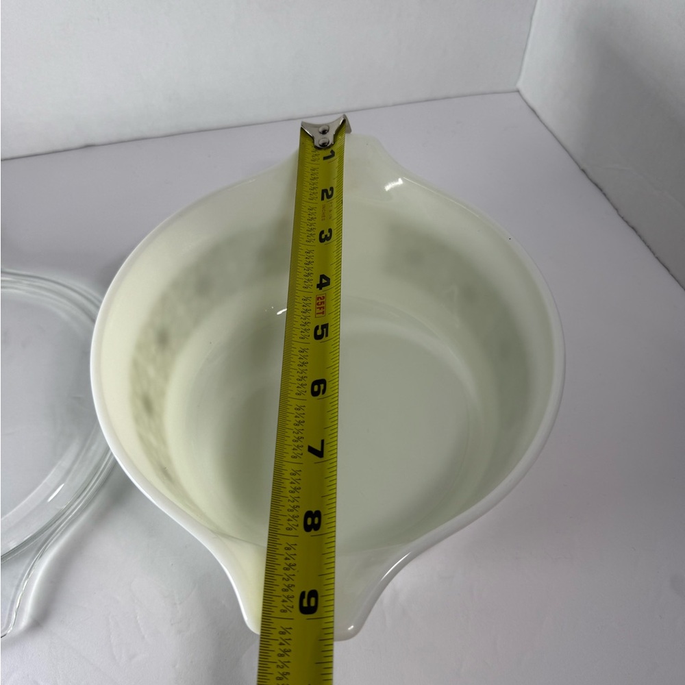 Pyrex Glass Casserole Dish with Lid - Green Pattern - Picture 11 of 12